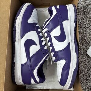 Nike Dunk retro Low Purple and White Shoes
